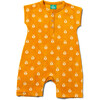 Bees Organic Towelling Romper, Gold - Rompers - 1 - thumbnail