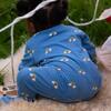 Blue Rainbows Zip Organic Babygrow, Blue - Rompers - 3