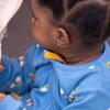 Blue Rainbows Zip Organic Babygrow, Blue - Rompers - 4