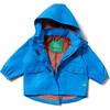 Blue Recycled Waterproof Parka Coat, Blue - Parkas - 4