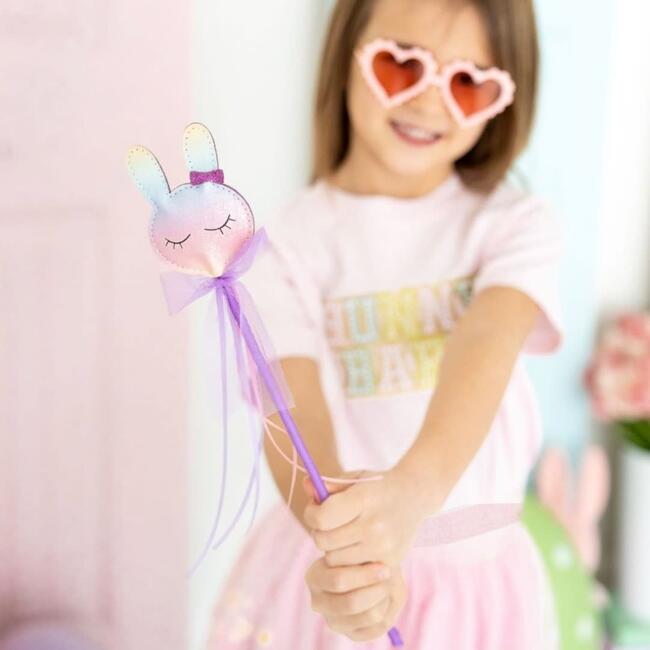 Pastel Rainbow Easter Bunny Wand, Multi - Costume Accessories - 3