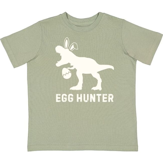 Egg Hunter Easter Short Sleeve T-Shirt, Sage