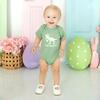 Egg Hunter Easter Short Sleeve Bodysuit, Sage - Onesies - 2