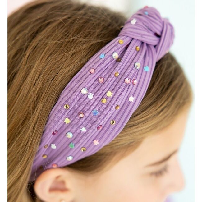 Easter Peeps Gemstone Headband, Lavender - Hair Accessories - 3