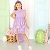 Easter Peeps Flutter Sleeve Tutu Dress, Lavender - Dresses - 2