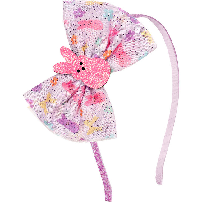 Coquette Easter Bunny Tulle Bow Headband, Multi