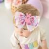 Coquette Easter Bunny Tulle Bow Baby Headband, Multi - Headbands - 3