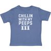 Chillin With My Peeps Easter Short Sleeve T-Shirt, Indigo - T-Shirts - 1 - thumbnail