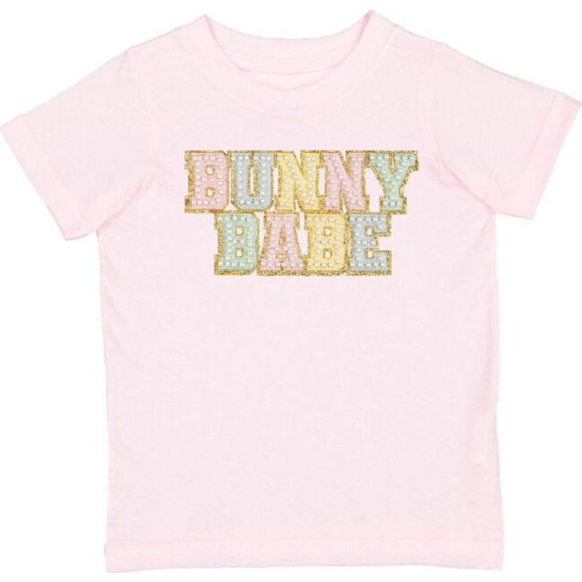 Bunny Babe Patch Easter Short Sleeve T-Shirt, Ballet