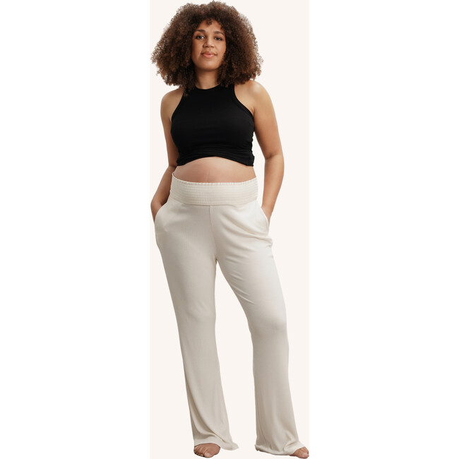 Super Soft  Rib Pant, Cream