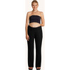 Super Soft  Rib Pant, Black - Pants - 1 - thumbnail
