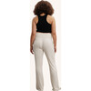 Super Soft  Rib Pant, Cream - Pants - 3