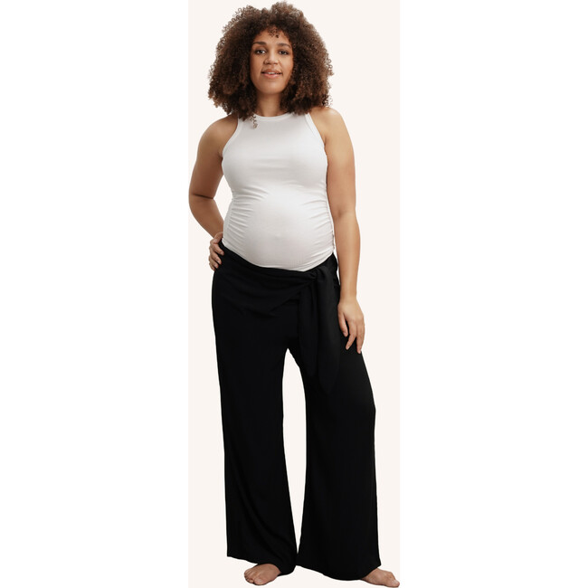 Easy Wrap Pant, Black - Pants - 2