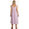 Ribbed Modal Henley Dress, Lavender - Dresses - 3