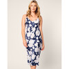 Women's Silk Cosette Nightgown, Midnight Blooms - Nightgowns - 2