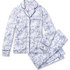 Women's Pima Cotton Pajama Set, Timeless Toile - Pajamas - 1 - thumbnail