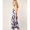 Women's Silk Cosette Nightgown, Midnight Blooms - Nightgowns - 3