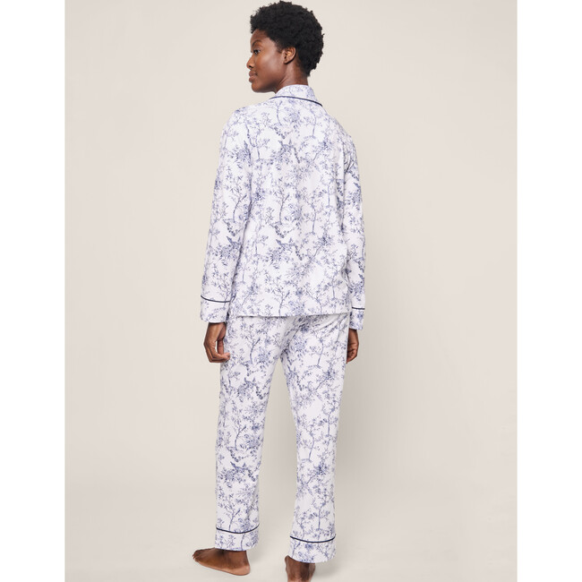 Women's Pima Cotton Pajama Set, Timeless Toile - Pajamas - 4