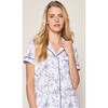 Women's Pima Cotton Short Sleeve Short Set, Timeless Toile - Pajamas - 5