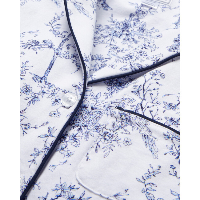 Women's Pima Cotton Pajama Set, Timeless Toile - Pajamas - 6