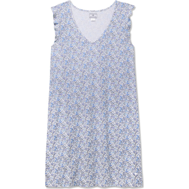 Women's Pima Cotton Harper Nightgown, Fleur d'Azur