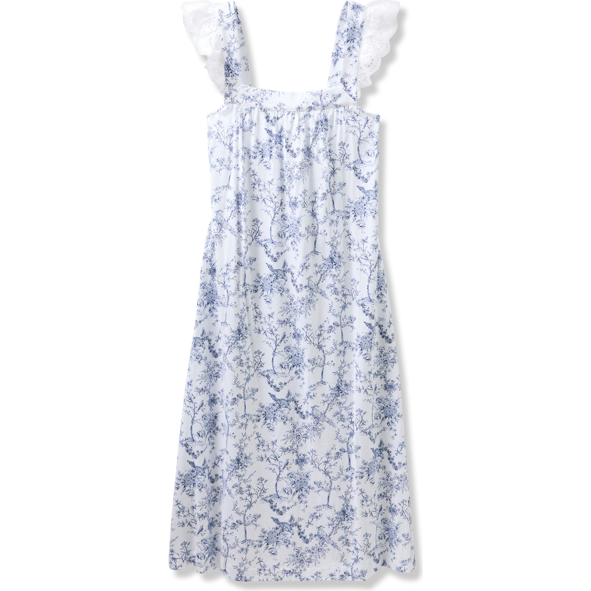 Women's Pima Cotton Clara Nightgown, Timeless Toile - Nightgowns - 1
