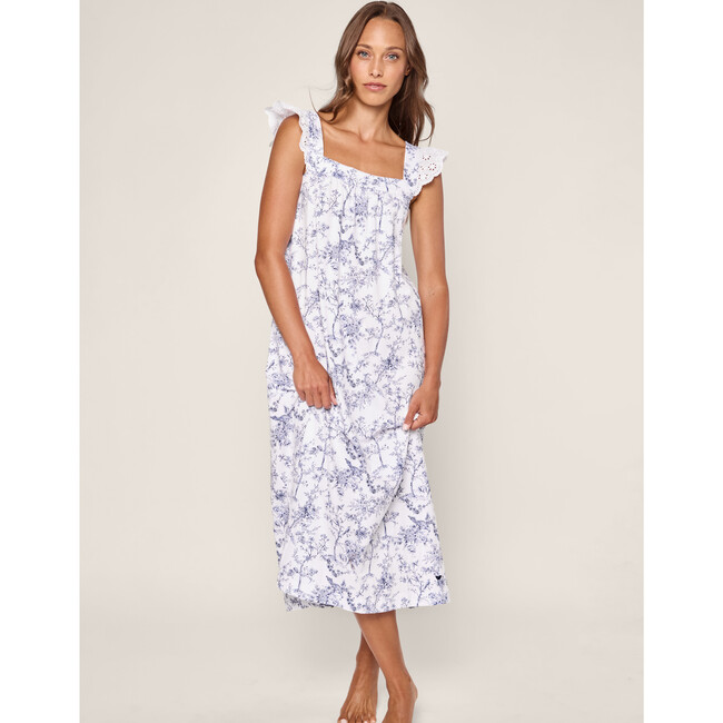 Women's Pima Cotton Clara Nightgown, Timeless Toile - Nightgowns - 2