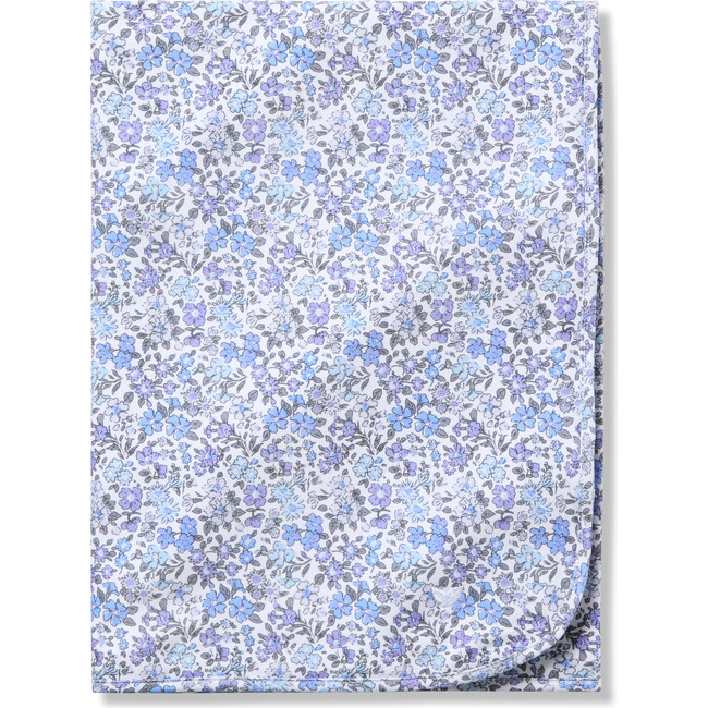 Pima Cotton Blanket, Fleur d'Azur - Blankets - 1