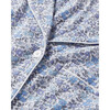 Women's Pima Cotton Long Sleeve Short Set, Fleur d'Azur - Pajamas - 6