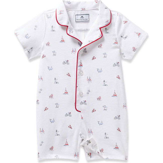 Children's Summer Romper, Coastal Charms