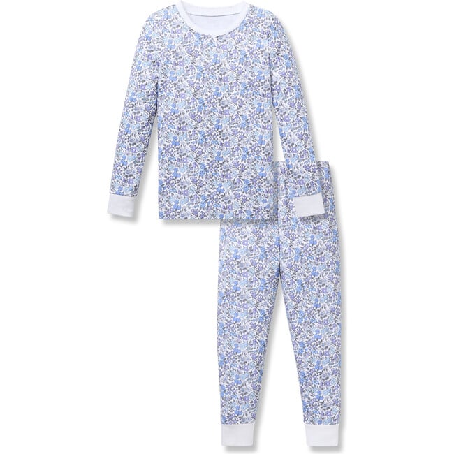 Children's Snug Fit Pajama Set, Fleur d'Azur