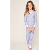 Children's Snug Fit Pajama Set, Fleur d'Azur - Pajamas - 2