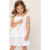 Children's Clara Short Set, White - Pajamas - 2