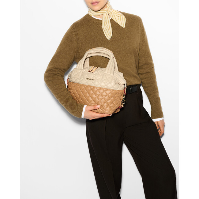 Small Sutton Deluxe, Buff/Caramel Colorblock - Bags - 3