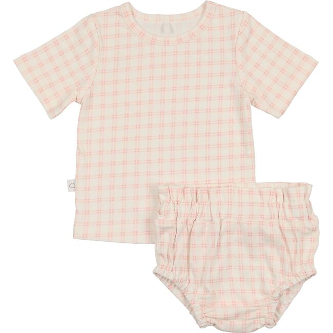 Grid Bloomers Set, Pink