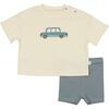 Retro Car Set, White-Blue - Mixed Apparel Set - 1 - thumbnail