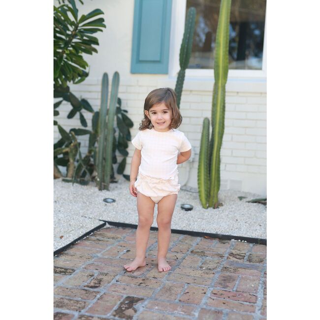 Grid Bloomers Set, Pink - Shorts - 2