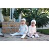 Grid Footie, Pink - Footie Pajamas - 4