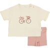 Bicycle Set, White-Pink - Mixed Apparel Set - 1 - thumbnail