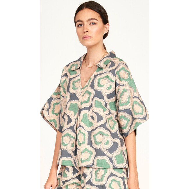 Lanai Top, Marine Puddles - Blouses - 5