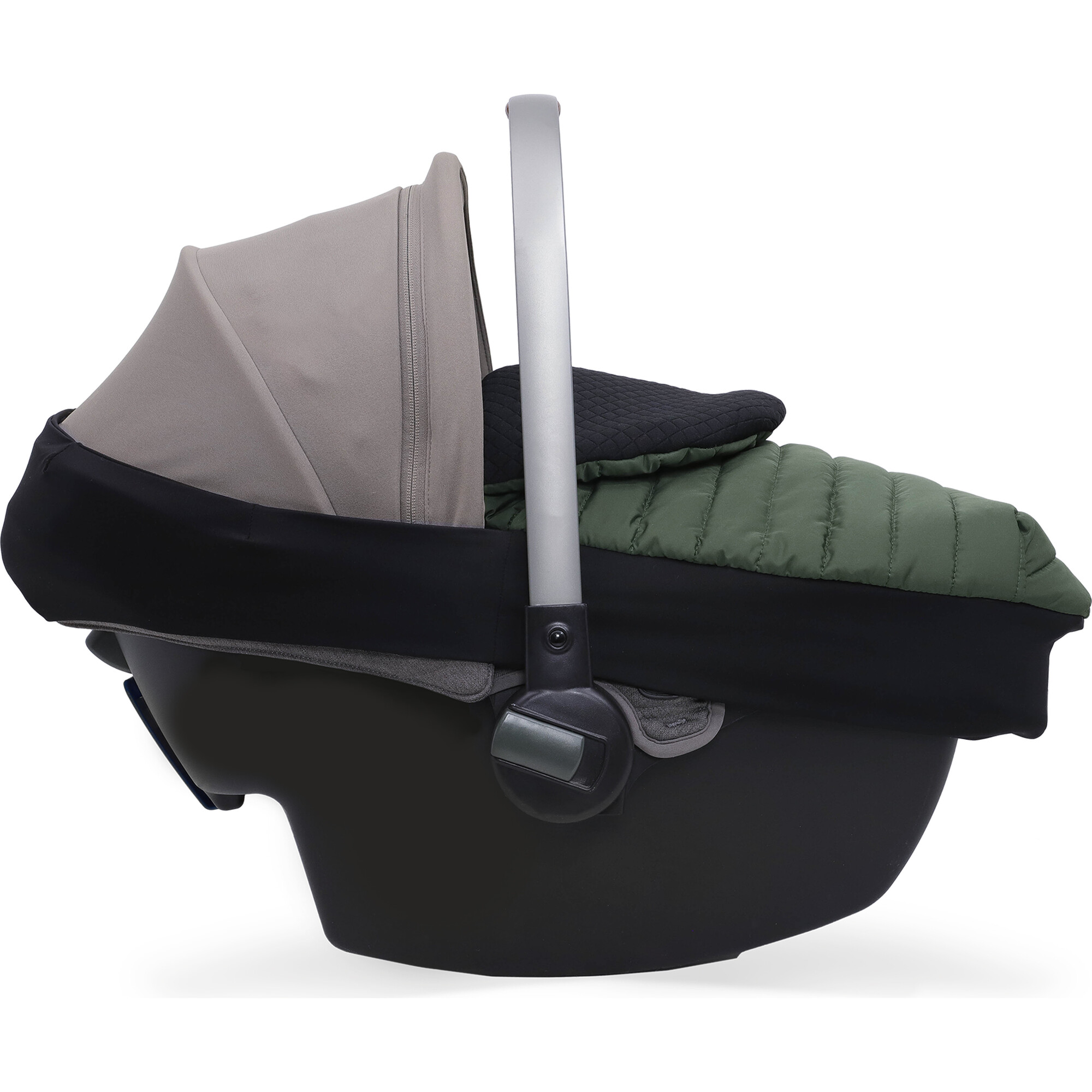 Winter Car Seat Cover, Dark Green - Car Seat Accessories - 1
