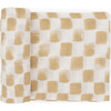 Cotton Muslin Swaddle Blanket, Adobe Checker - Blankets - 1 - thumbnail