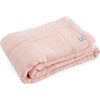 Cotton Muslin Baby Quilt, Light Pink - Blankets - 1 - thumbnail