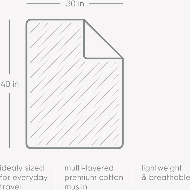 Cotton Muslin Baby Quilt, Light Pink - Blankets - 5