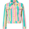 Hamaca Casa Celeste Denim Jacket, Multicolor - Jackets - 1 - thumbnail