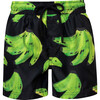 Platanos Negro Swimshorts, Black - Swim Trunks - 1 - thumbnail