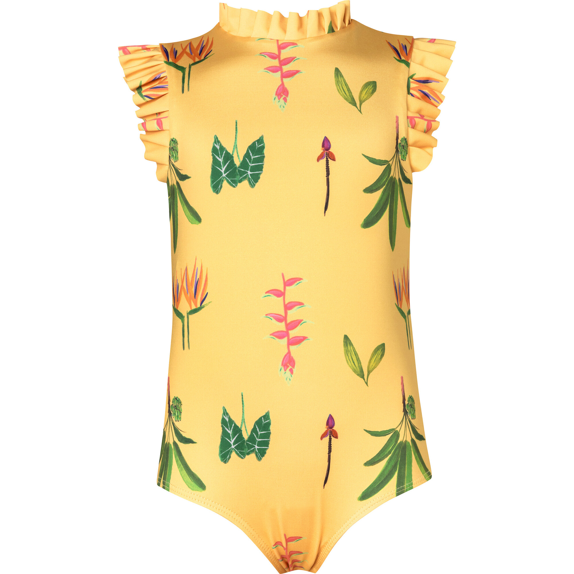 Plantulas Amarillo Alisson One Piece Swimsuit, Yellow - One Pieces - 1