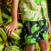 Platanos Negro Swimshorts, Black - Swim Trunks - 2
