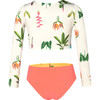Plantulas Sun Longsleeve Bikini Swimsuit, Print - Two Pieces - 4