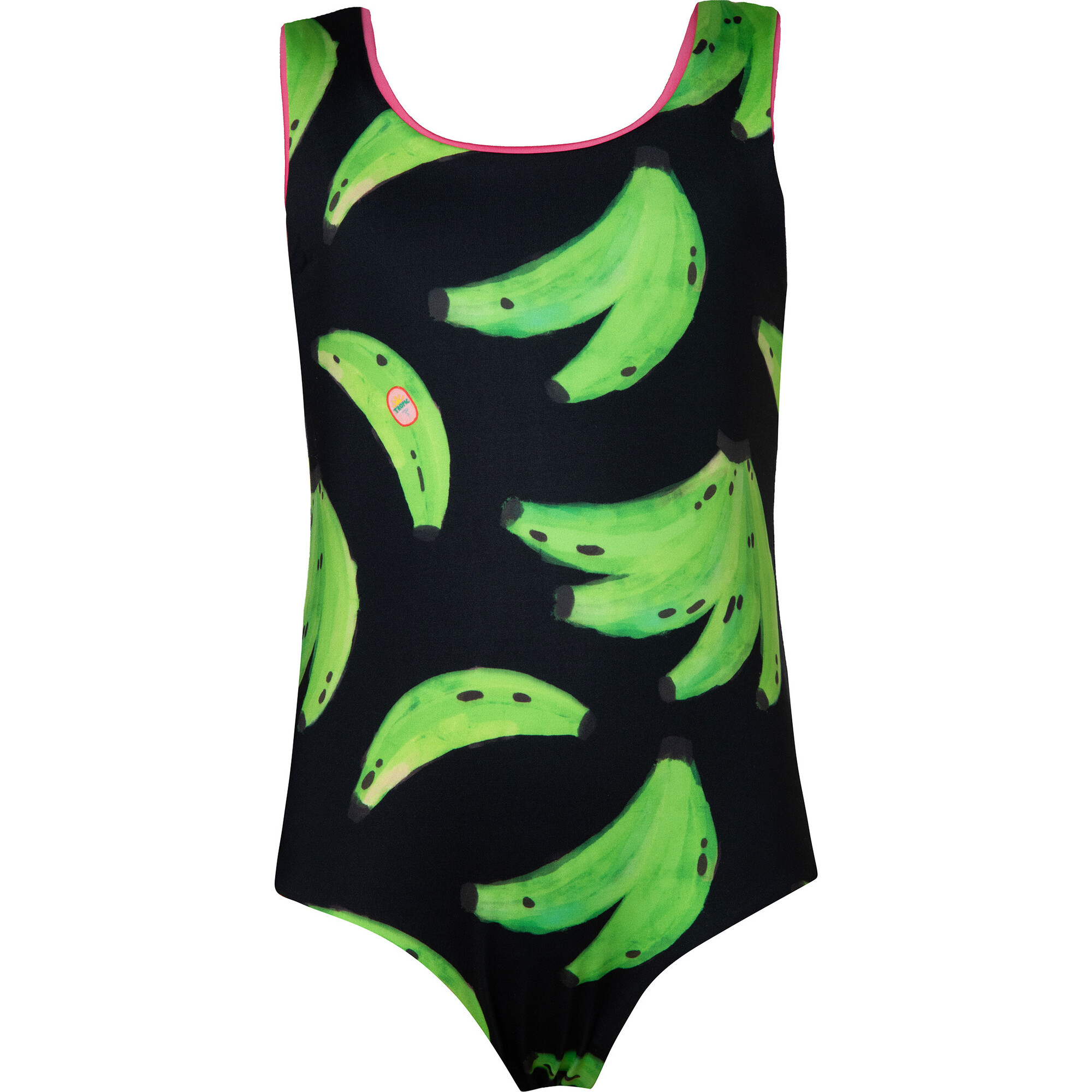 Platanos Negro Reversible Sun&Moon One Piece Swimsuit, Multicolor - One Pieces - 1